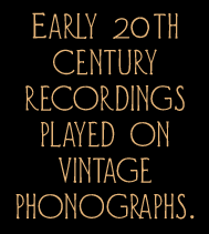 Early 20th century recordings